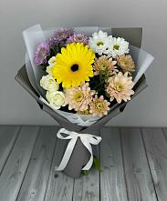 Букет цветов из:  Розы, Герберы и Хризантемы в Сочи