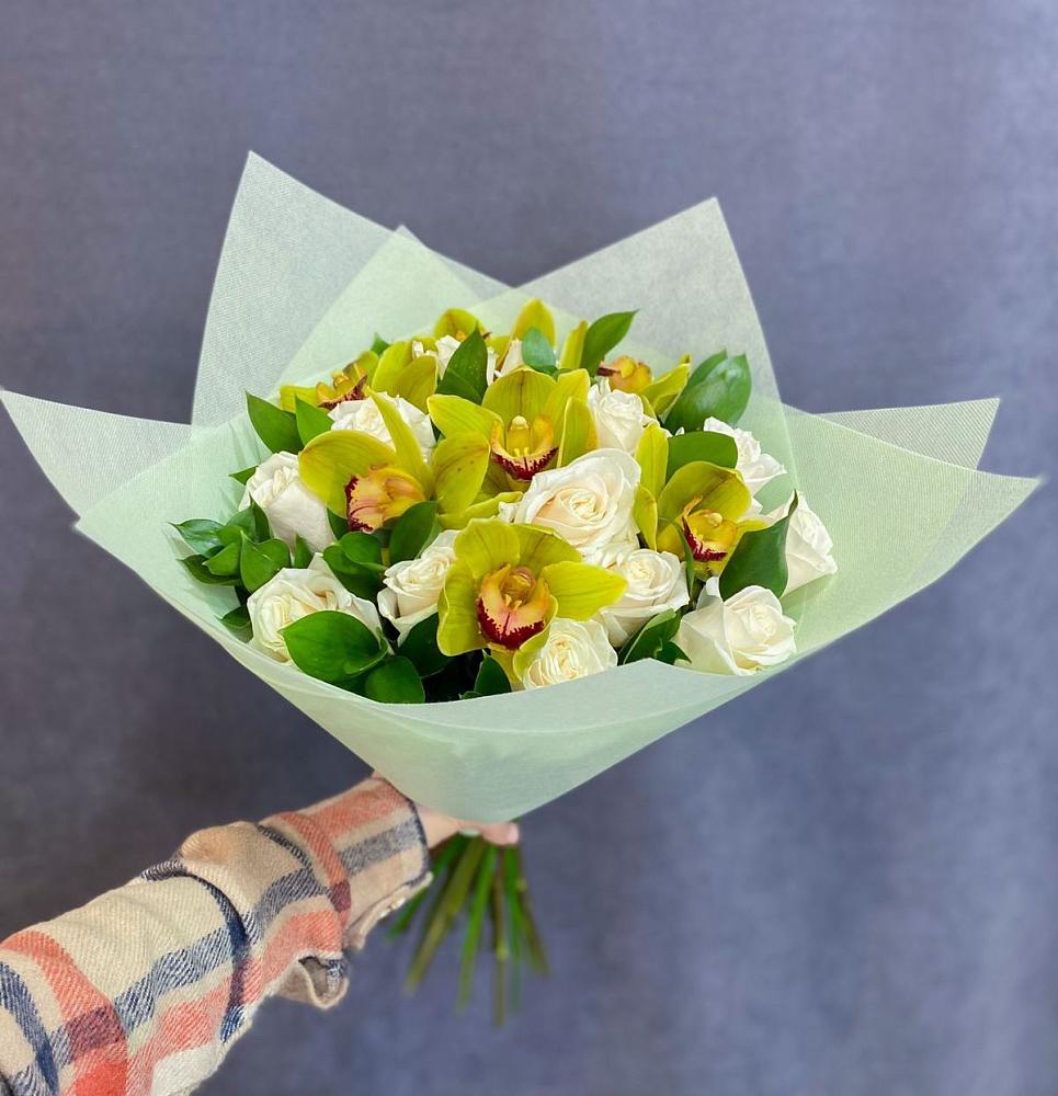 Букет лимончелло в Сочи Букет цветов из: Орхидеи и Розы в Сочи