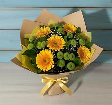 Букет цветов из:  Герберы и Хризантемы в Сочи