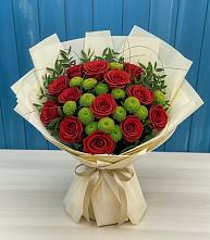 Букет цветов из:  Розы и Хризантемы #REPLACE_PRED# Сочи